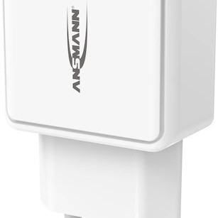 Ansmann Φορτιστής Χωρίς Καλώδιο με Θύρα USB-A και Θύρα USB-C Λευκός (HC218PD)