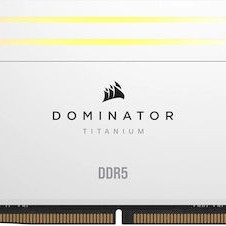Corsair Dominator Titanium RGB XMP White DDR5 64GB RAM με 4x16GB Modules και Ταχύτητα 6000 για Desktop