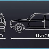 Cobi Τουβλάκια Opel Rekord C Schwarze Witwe για 10+ Ετών 2078τμχ