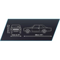 Cobi Τουβλάκια Opel Rekord C Schwarze Witwe για 10+ Ετών 2078τμχ