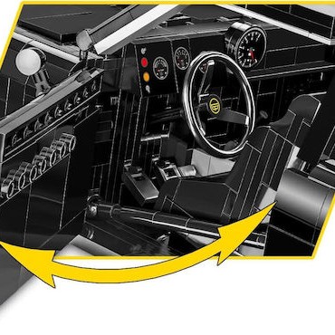 Cobi Τουβλάκια Opel Rekord C Schwarze Witwe για 10+ Ετών 2078τμχ