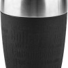 Emsa Τravel Cup Ποτήρι Θερμός Ανοξείδωτο 200ml Μαύρο με Επιστόμιο