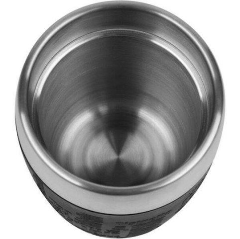 Emsa Τravel Cup Ποτήρι Θερμός Ανοξείδωτο 200ml Μαύρο με Επιστόμιο