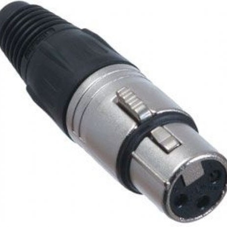 Goobay Βύσμα XLR female 3pin Μαύρο 11755