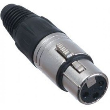 Goobay Βύσμα XLR female 3pin Μαύρο 11755