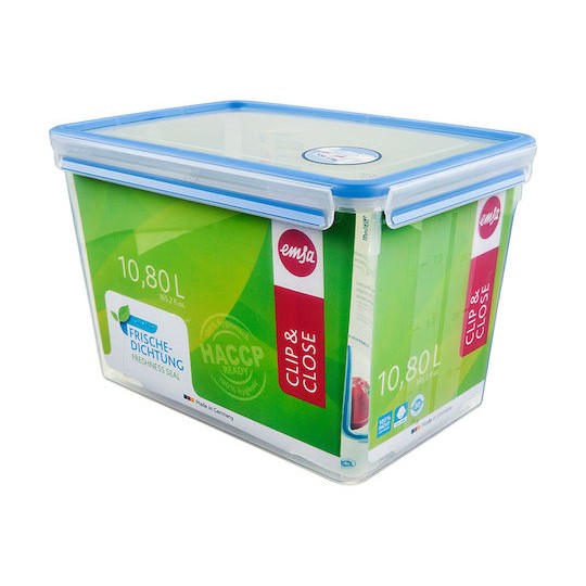 Emsa Clip & Close Δοχείο Φαγητού Πλαστικό Blue 32.7x22.7cm