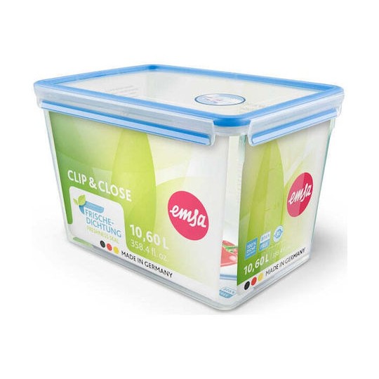 Emsa Clip & Close Δοχείο Φαγητού Πλαστικό Blue 32.7x22.7cm