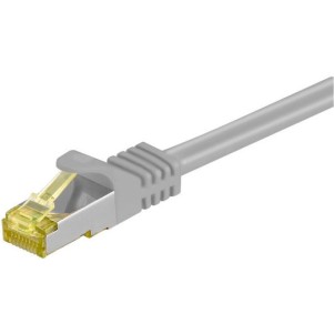 Goobay S/FTP Cat.7 Καλώδιο Δικτύου Ethernet 1m Γκρι 1τμχ