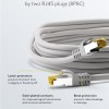 Goobay S/FTP Cat.7 Καλώδιο Δικτύου Ethernet 1m Γκρι 1τμχ