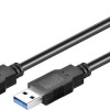 Goobay USB 3.0 Cable USB-A male - USB-A male Μαύρο 1.8m (93928)