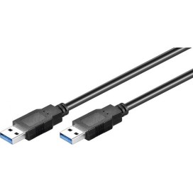 Goobay USB 3.0 Cable USB-A male - USB-A male Μαύρο 1.8m (93928)