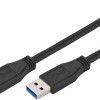 Goobay USB 3.0 Cable USB-A male - USB-A male Μαύρο 1.8m (93928)