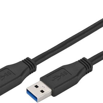 Goobay USB 3.0 Cable USB-A male - USB-A male Μαύρο 1.8m (93928)