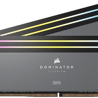 Corsair Dominator Titanium RGB EXPO DDR5 64GB RAM με 2x32GB Modules και Ταχύτητα 6000 για Desktop