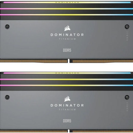 Corsair Dominator Titanium RGB EXPO DDR5 64GB RAM με 2x32GB Modules και Ταχύτητα 6000 για Desktop