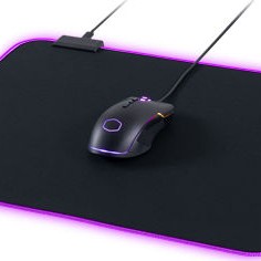 CoolerMaster MPA-MP750-M Gaming Mouse Pad Medium 370mm με RGB Φωτισμό Μαύρο