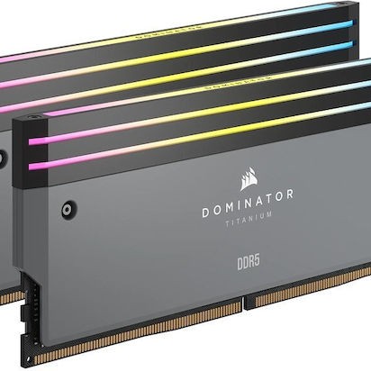 Corsair Dominator Titanium RGB EXPO DDR5 32GB RAM με 2x16GB Modules και Ταχύτητα 6000 για Desktop