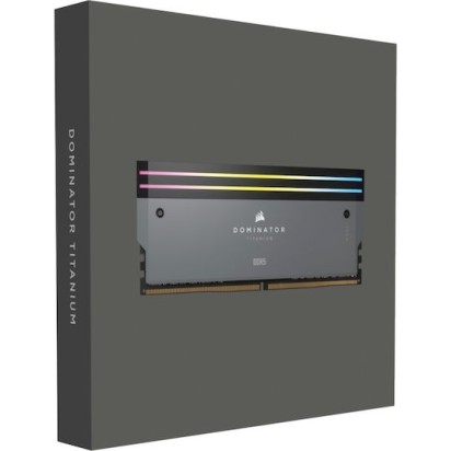 Corsair Dominator Titanium RGB EXPO DDR5 32GB RAM με 2x16GB Modules και Ταχύτητα 6000 για Desktop