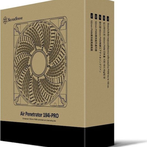 Silverstone Air Penetrator 184i PRO Case Fan 180mm με Σύνδεση 4-Pin PWM