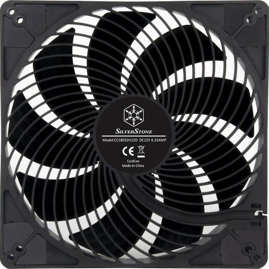 Silverstone Air Penetrator 184i PRO Case Fan 180mm με Σύνδεση 4-Pin PWM