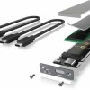 Icy Box Θήκη για Σκληρό Δίσκο M.2 PCI Express NVME με σύνδεση USB 3.1 Type-C σε Γκρι χρώμα