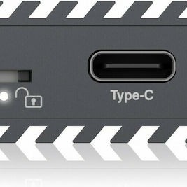Icy Box Θήκη για Σκληρό Δίσκο M.2 PCI Express NVME με σύνδεση USB 3.1 Type-C σε Γκρι χρώμα