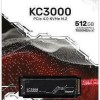 Kingston KC3000 SSD 512GB M.2 NVMe PCI Express 4.0 SKC3000S/512G