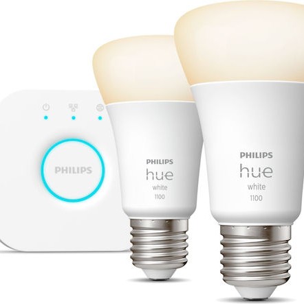 Philips Smart Λάμπες LED 9.5W για Ντουί E27 και Σχήμα A60 Θερμό Λευκό 1055lm Dimmable 2τμχ