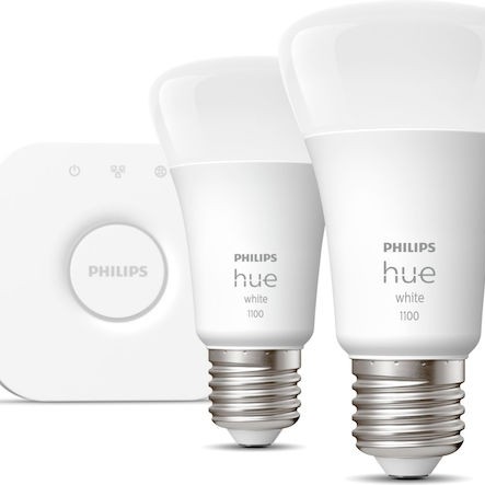Philips Smart Λάμπες LED 9.5W για Ντουί E27 και Σχήμα A60 Θερμό Λευκό 1055lm Dimmable 2τμχ