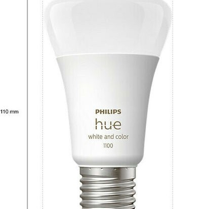 Philips Smart Λάμπες LED 9W για Ντουί E27 και Σχήμα A60 RGBW 806lm Dimmable 2τμχ