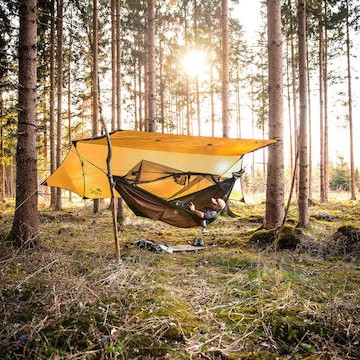 Amazonas Wing Tarp Σκίαστρο Παραλίας 1 ατόμων Ατόμων Καφέ 200εκ.