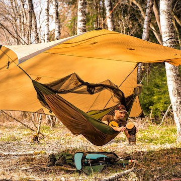 Amazonas Wing Tarp Σκίαστρο Παραλίας 1 ατόμων Ατόμων Καφέ 200εκ.