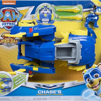 Spin Master Παιχνίδι Μινιατούρα Power Changing Vehicle Chase Paw Patrol για 3+ Ετών