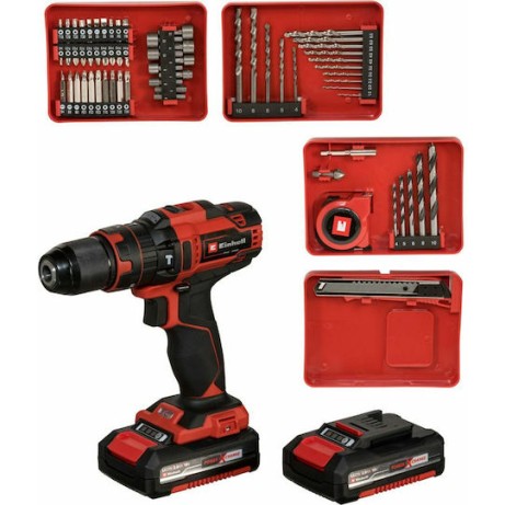 Einhell TE-CD 18/40 Li-i +64 Κρουστικό Δραπανοκατσάβιδο Μπαταρίας 18V 2x2Ah