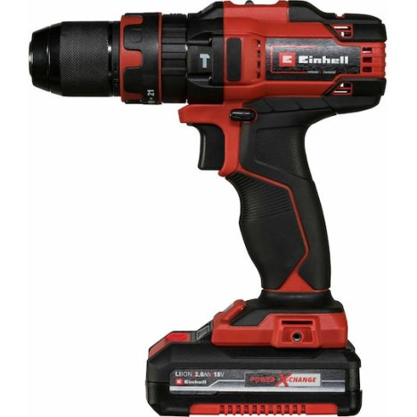 Einhell TE-CD 18/40 Li-i +64 Κρουστικό Δραπανοκατσάβιδο Μπαταρίας 18V 2x2Ah