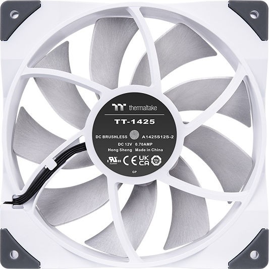 Thermaltake Toughfan 14 White High Static Pressure Radiator Case Fan 140mm με Σύνδεση 4-Pin PWM Λευκό