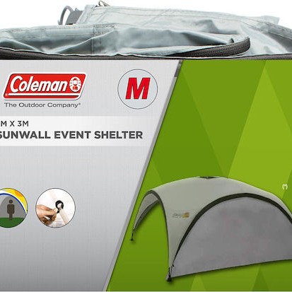 Coleman Event Shelter Pro M Side Wall Σκίαστρο Παραλίας Γκρι 300x300εκ.