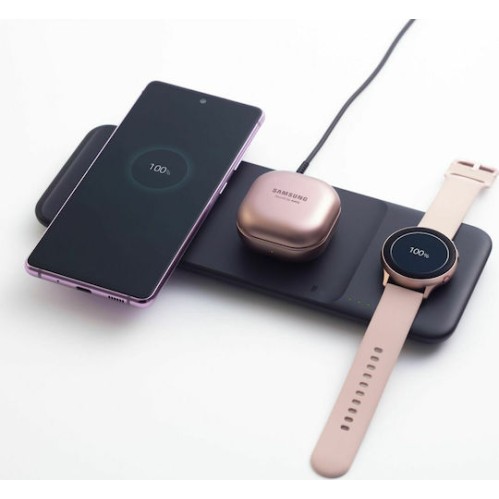 Samsung Ασύρματος Φορτιστής (Qi Pad) 9W Μαύρος (Wireless Charger P6300 Trio Black)