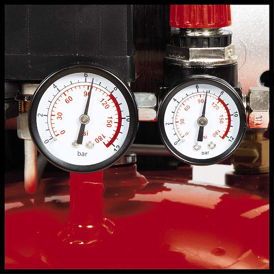 Einhell TE-AC 24 Μονοφασικό Κομπρεσέρ Αέρος 57dB με Ισχύ 1hp και Αεροφυλάκιο 24lt