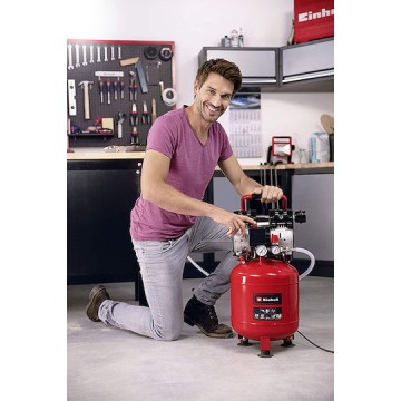 Einhell TE-AC 24 Μονοφασικό Κομπρεσέρ Αέρος 57dB με Ισχύ 1hp και Αεροφυλάκιο 24lt