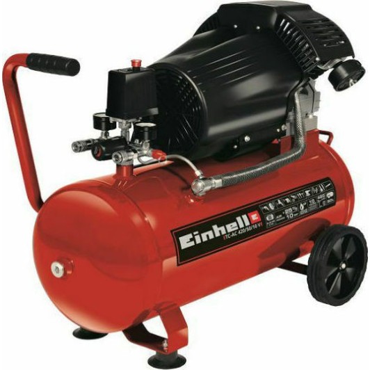 Einhell TC-AC 420/50/10 V Μονοφασικό Κομπρεσέρ Αέρος 97dB με Ισχύ 3hp και Αεροφυλάκιο 50lt