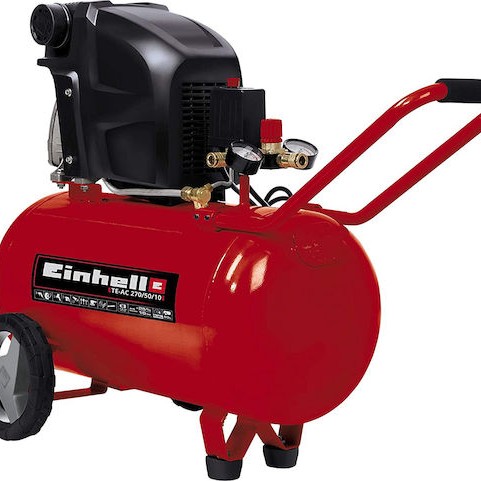 Einhell TC-AC 420/50/10 V Μονοφασικό Κομπρεσέρ Αέρος 97dB με Ισχύ 3hp και Αεροφυλάκιο 50lt