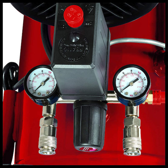 Einhell TC-AC 420/50/10 V Μονοφασικό Κομπρεσέρ Αέρος 97dB με Ισχύ 3hp και Αεροφυλάκιο 50lt