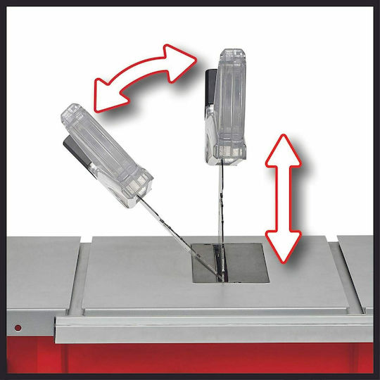 Einhell TC-TS 254 U Δισκοπρίονο Πάγκου με Ισχύ 1800W, Δίσκο Κοπής Διαμέτρου 254mm & Ταχύτητα Κοπής 4250rpm