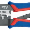 Knipex Πρέσα Ακροδεκτών Δικτύου RJ12, RJ11, RJ45 με Απογυμνωτή & Μηχανισμό Καστάνιας (Μήκος 190mm)