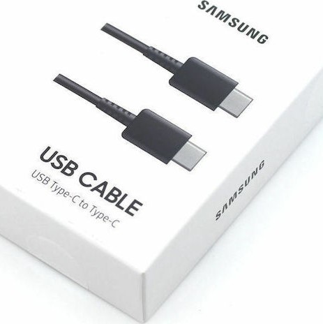 Samsung USB 2.0 Cable USB-C male - USB-C Μαύρο 1m EP-DA705BBEGWW Bulk