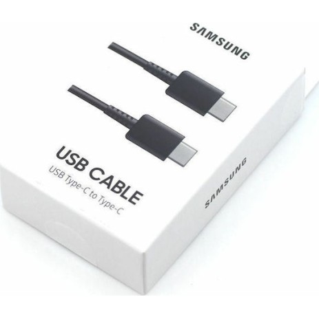Samsung USB 2.0 Cable USB-C male - USB-C Μαύρο 1m EP-DA705BBEGWW Bulk