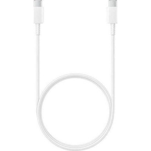 Samsung USB 2.0 Cable USB-C male - USB-C 25W Λευκό 1m (EP-DA705BWE GP-TOU021RFBWW) Bulk