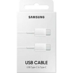 Samsung USB 2.0 Cable USB-C male - USB-C 25W Λευκό 1m (EP-DA705BWE GP-TOU021RFBWW) Bulk