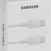 Samsung USB 2.0 Cable USB-C male - USB-C 25W Λευκό 1m (EP-DA705BWE GP-TOU021RFBWW) Bulk